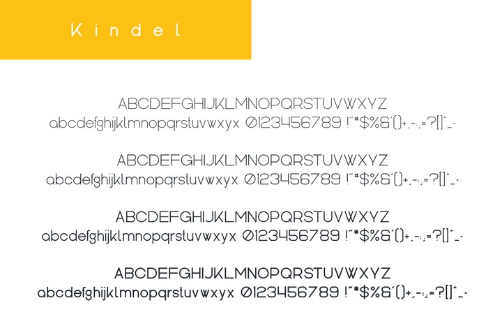 Example font Kindel #6